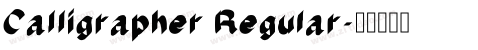 Calligrapher Regular字体转换